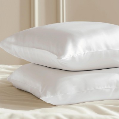 Bedsure | Silky & Soft Solid Satin Pillowcases Set of 2