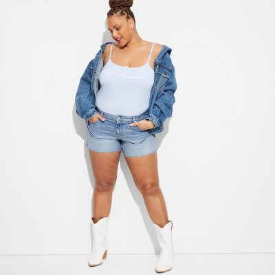 Women's Heritage Mid-Rise Denim Shorts - Wild Fable™