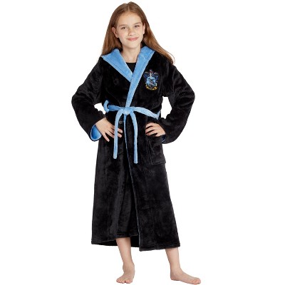 Harry Potter Hogwarts Houses Girl's Fleece Robe Pajama Lounge