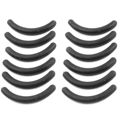 Unique Bargains Rubber Lady Makeup Tool Eyelash Curler Replacement Pads Black 1.2" x 0.12" 12 Pcs