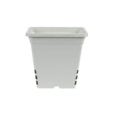 SUNPACK Durable Tall Plastic Nursery Pot, White, 9in (Pack of 1)