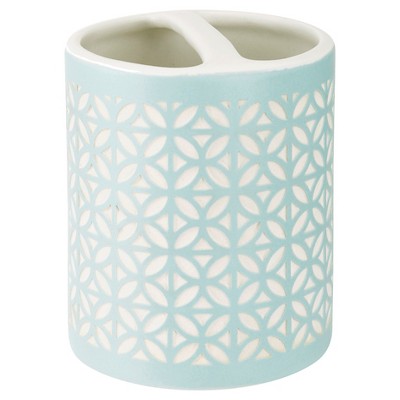 Felix Toothbr Holdr Aqua Blue - Allure: Ceramic Bathroom Organizer for Oral Hygiene Accessories