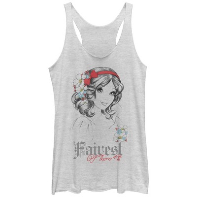 Women's Snow White and the Seven Dwarves Fairest Racerback Tank Top