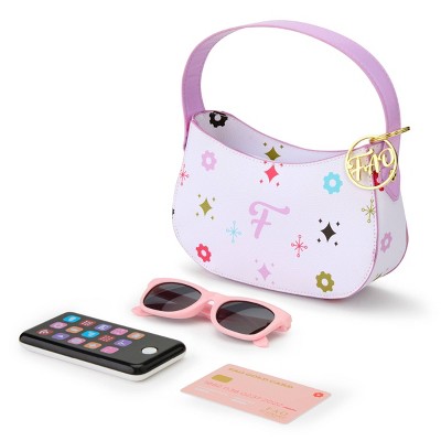 FAO Schwarz Soho Handbag & Accessories: Toy Beauty Playset with Creative Focus, Includes Phone, Purse