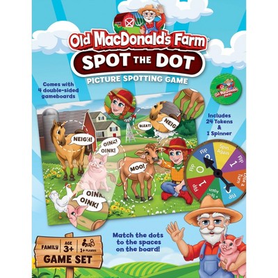 MasterPieces Old MacDonald's Farm Spot the Dot Game for kids