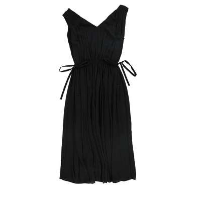 bar III Womens Sleeveless V-Neck Midi Empire A-line Dress