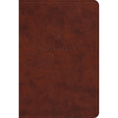 ESV Value Large Print Compact Bible (Trutone, Chestnut) - by  Esv Bibles (Leather Bound)