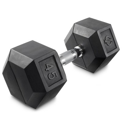 Philosophy Gym Rubber Coated Hex Dumbbell Hand Weights