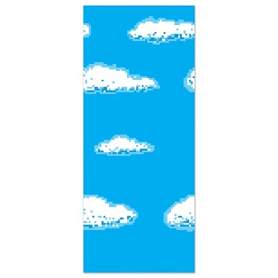 Beistle Sky 8-Bit Backdrop, 4' x 30', (1/Pkg) Multicolored