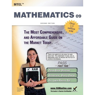 MTEL Mathematics 09 Teacher Certification Study Guide Test Prep - (Mtel) 2nd Edition by  Sharon A Wynne (Paperback)