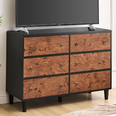 ODK Dresser for Bedroom with 7 Drawers, 54" Wide Modern Chest of Drawers with Metal Handle, Wood Closet Clothes Storage Organizer for Living Room