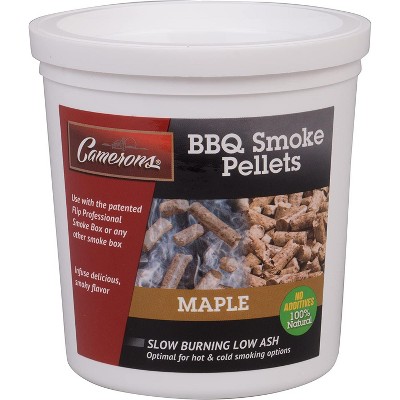 Camerons Smoking Kiln Dried BBQ Wood Pellets (Maple, 1 Pint) 100% Natural Barbecue Smoker Chips- for Pellot Smokers and Pellet Grills- Easy Combustion
