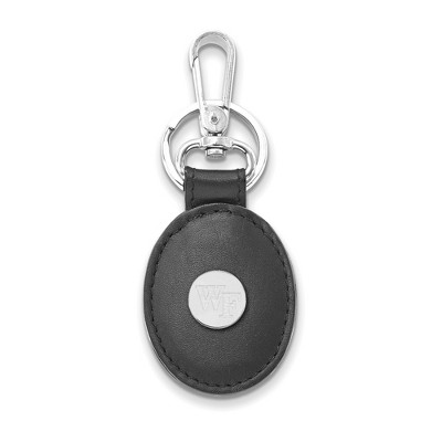 Black Bow Jewelry Sterling Silver Wake Forest Demon Deacons NCAA Key Chain