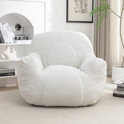 Bean Bag Chair With Tufted Stuffed Filling,Fluffy And Lazy Sofa,Bean Bag Chairs With Memory Foam For Apartment Living Room-Cuddlewood