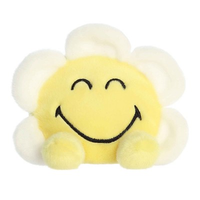 Aurora Mini Daisy Palm Pals SMILEYWORLD Vibrant Stuffed Animal Yellow 5"