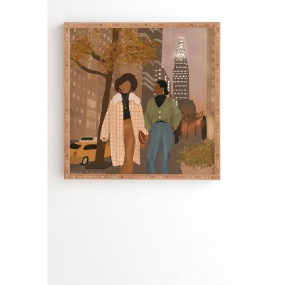 Nawaalillustrations NYC Framed Wall Art Bamboo - Deny Designs