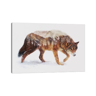 Arctic Wolf by Andreas Lie Unframed Wall Canvas - iCanvas