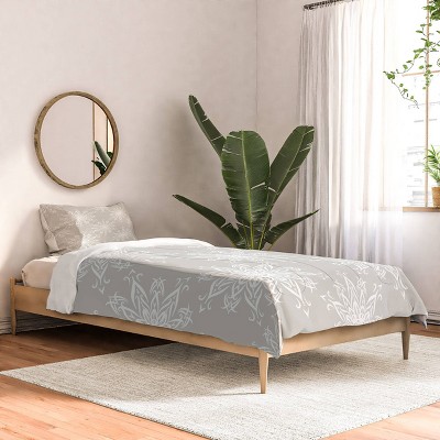 Twin Extra Long Lisa Argyropoulos La Boho Snow Polyester Comforter + Pillow Shams Beige - Deny Designs