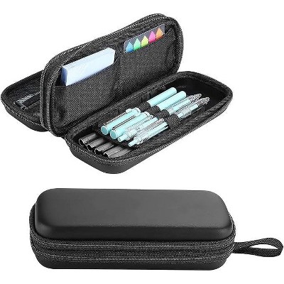 Pen Pencil Case, 2Layer EVA Zipper Pencil Box Pouch Large Capacity Stationery Storage Organizer
