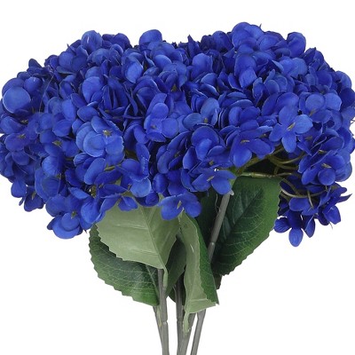 REGALWOVEN Silk Bouquet Artificial Hydrangea Flowers 22.8" 6 Pcs
