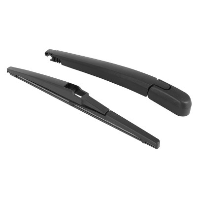 Unique Bargains Car Rear Windshield Wiper Blade Arm Set for Kia Rio 2011-2017 Black 11 Inch