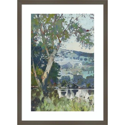 Amanti Art Lemon Landscape I by Susan Wilde Wood Framed Wall Art Print