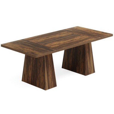 Resenkos Computer Desk, Office Desk, Study Desk,63" Executive Desk, Modern Office Computer Desk Workstations,Dark Brown