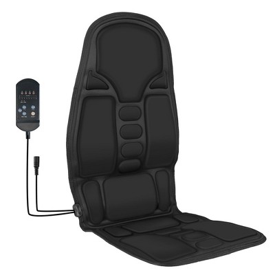 iMountek "Electric Back Massager Cushion with Heating – 8 Vibration Modes & 3 Intensity Levels for Ultimate Relaxation" Black