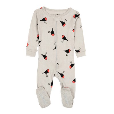 Leveret Kids Cotton Footed Pajamas - Animal Prints