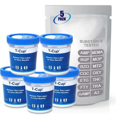 Mintegrity 5 Pack 13-Panel Instant at Home Urine Drug Test Kits | Multi-Panel Urine Screening Testing Kit | MT-TDOA-7135A3EFT