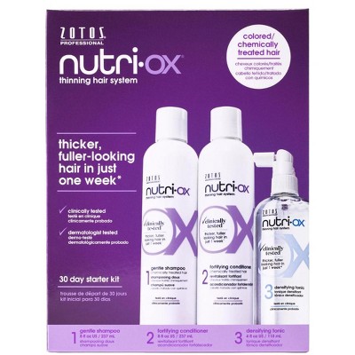 Zotos Nutri-Ox� Thinning Hair System for Colored/Chemically Treated Hair- 30-Day Starter Kit (3-piece kit)