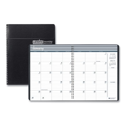 14-Month Recycled Ruled Monthly Planner, 8.75 x 6.78, Black Cover, 14-Month: Dec 2025 to Jan 2027