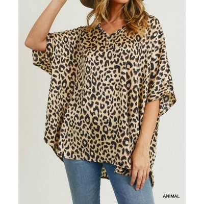 Women's Lani Leopard Blouse - Jodifl