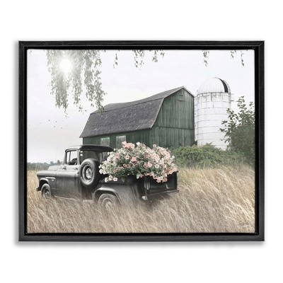 Stupell Industries Barn & Truck with Florals, 25" x 31"