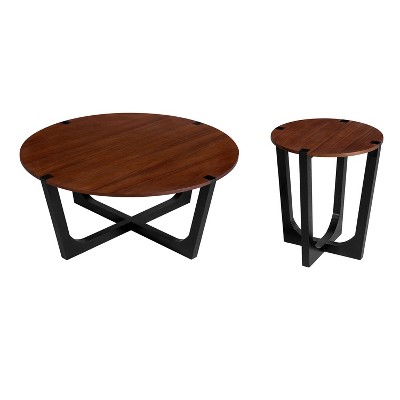 Dexmalle Acacia Solid Wood SIde Table and Coffee Table Sets2