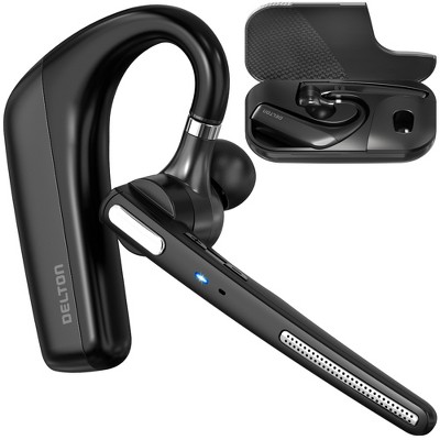 Delton 90X Wireless Noise Canceling Bluetooth Headset/Headphone with Carrying case, Black