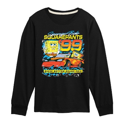 Boys' - SpongeBob SquarePants - Racing Long Sleeve Graphic T-Shirt