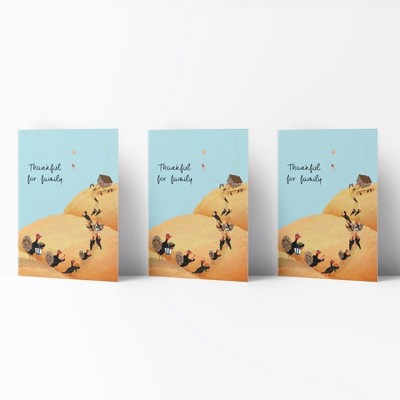 Fall/Halloween Greeting Cards "Turkey Gathering" by Ramus & Co