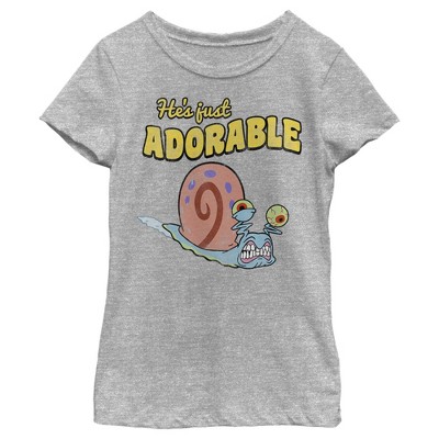 Girl's SpongeBob SquarePants He's Just Adorable Gary T-Shirt