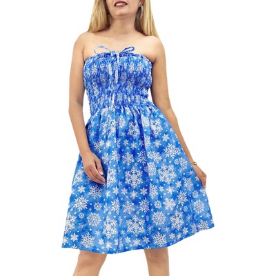 HAPPY BAY Women's Beach A line Slit Mini Dress Ruched Tube Top Evening Party Short Strapless Casual Christmas Tree Dress for Women