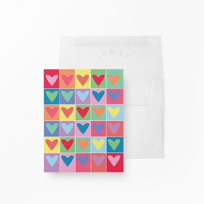 Love/Valentine's Greeting Cards "Rainbow Hearts" by Ramus & Co