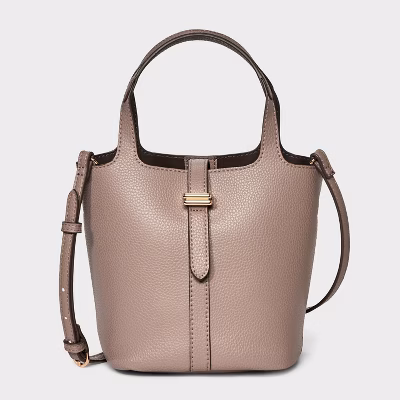 Mini Tulip Tote Handbag with Crossbody Strap - A New Day™