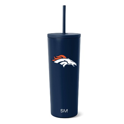NFL Denver Broncos Simple Modern Stainless Steel Classic Tumbler - 24oz