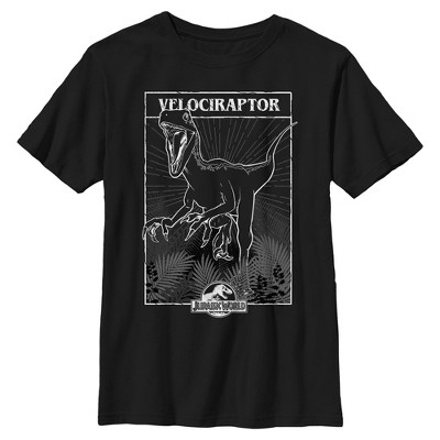 Boys Jurassic World Velociraptor Tarot T Shirt