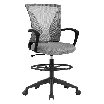 FDW Drafting Chair Tall Office Chair with Adjustable Height Breathable Mesh Back