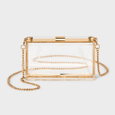 Clear Minaudiere Crossbody Bag - A New Day™