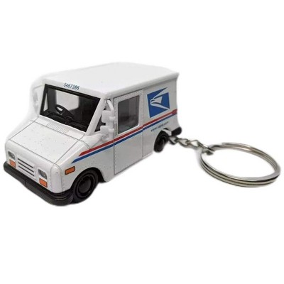 KiNSMART Die Cast 2.5 Inch United States Postal Service Truck USPS Grumman LLV 1:72 Scale 2.5in Key-Chain