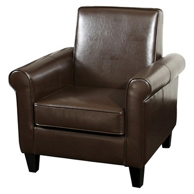 Freemont Bonded Leather Club Chair - Christopher Knight Home
