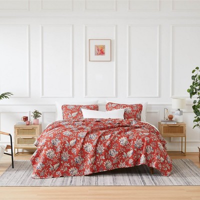 Southshore Fine Living Oversized Lightweight Jacobean Willow Quilt Set