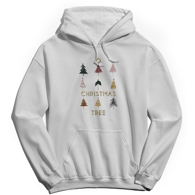 Rerun Island Men's Christmas Tree Variety Long Sleeve Graphic Cotton Hoodie